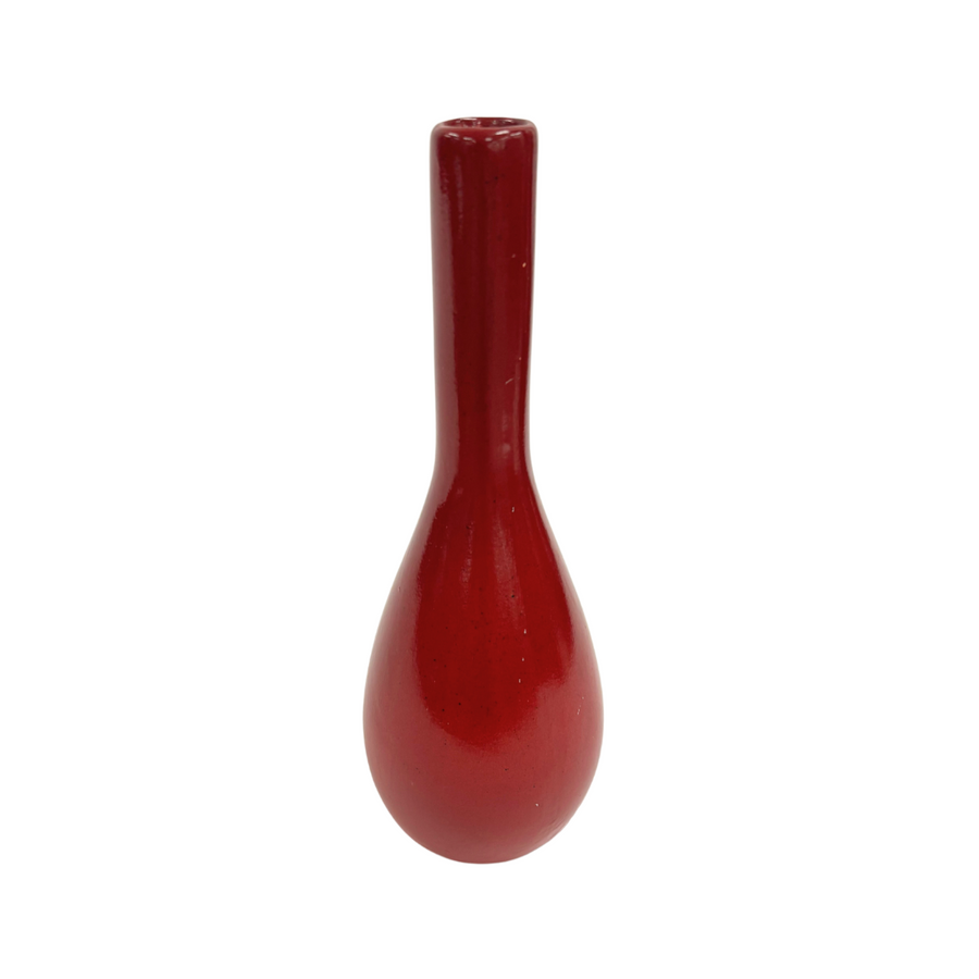 Bulbous Red Vase