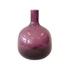 Bolo Glass Short Purple Vase