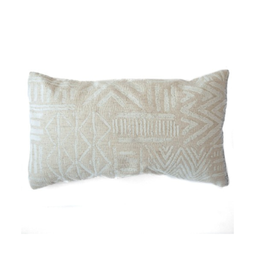 14x24 - Cream & Linen Patterned