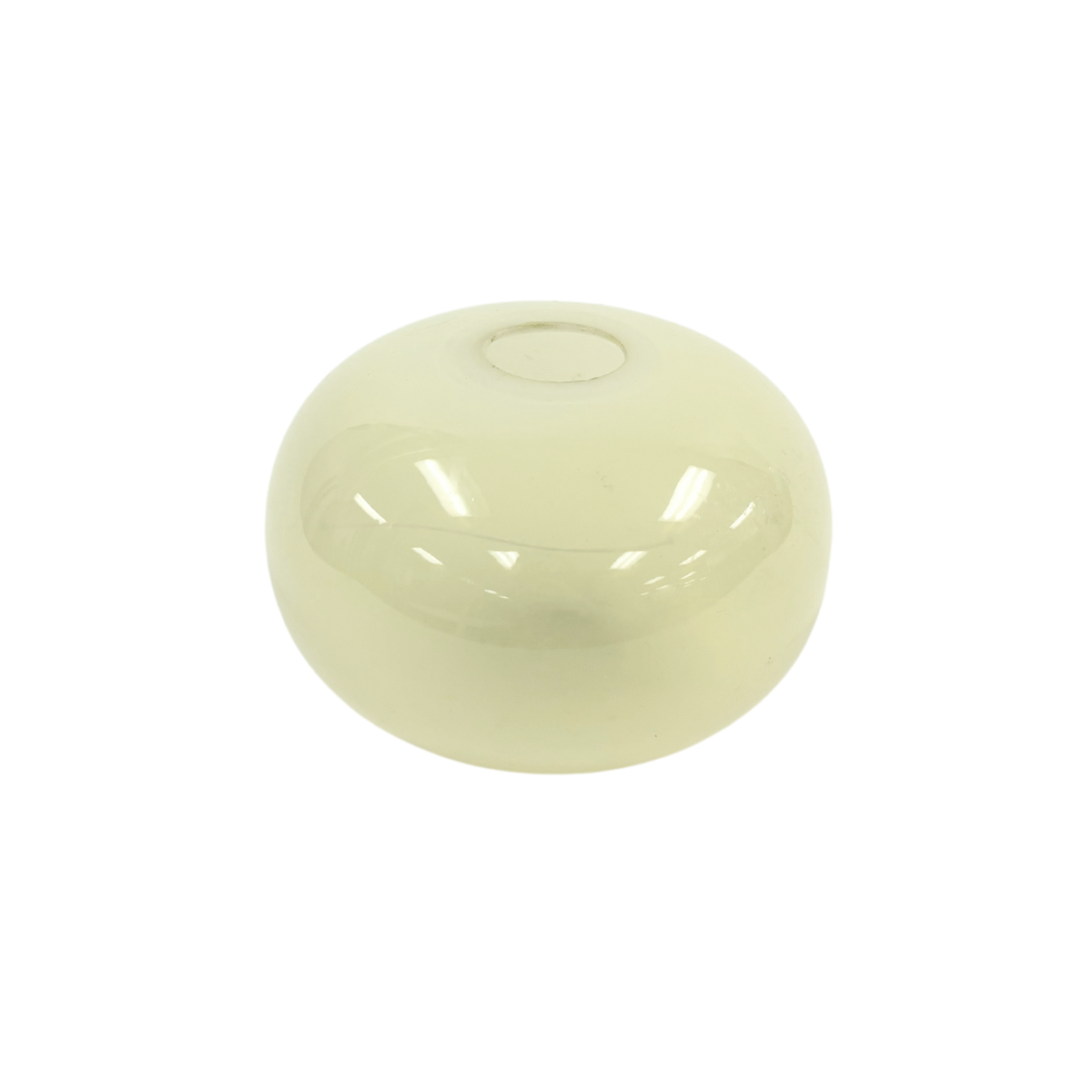 Small Soft Yellow Glass Vase