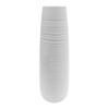 Porcelain Ribbed Vase