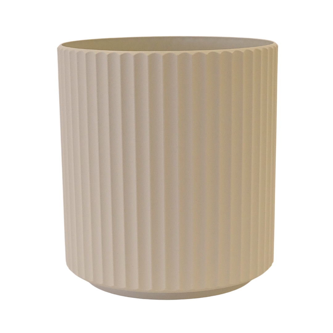 Sandstone Ribbed Demi Medium Planter