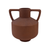 Dark Terracotta w/Handles Vase