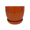 Orange Pattern Planter Pot