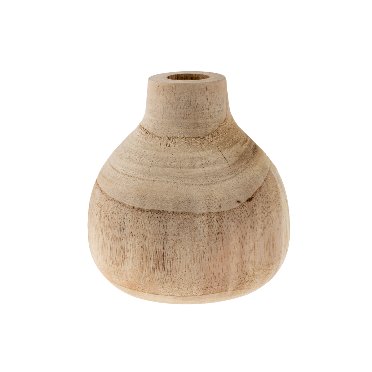 Woodspun Long Neck Large Vase