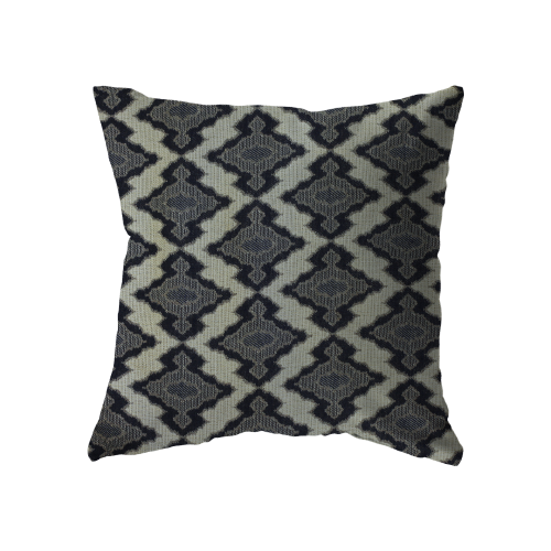 22x22 - Beige and Navy Diamond Pattern