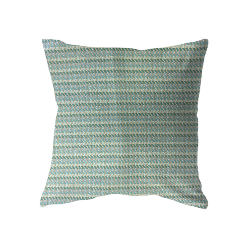 22x22 - Chevron Blue Teal Aqua