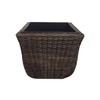 Woven Brown Short Pot