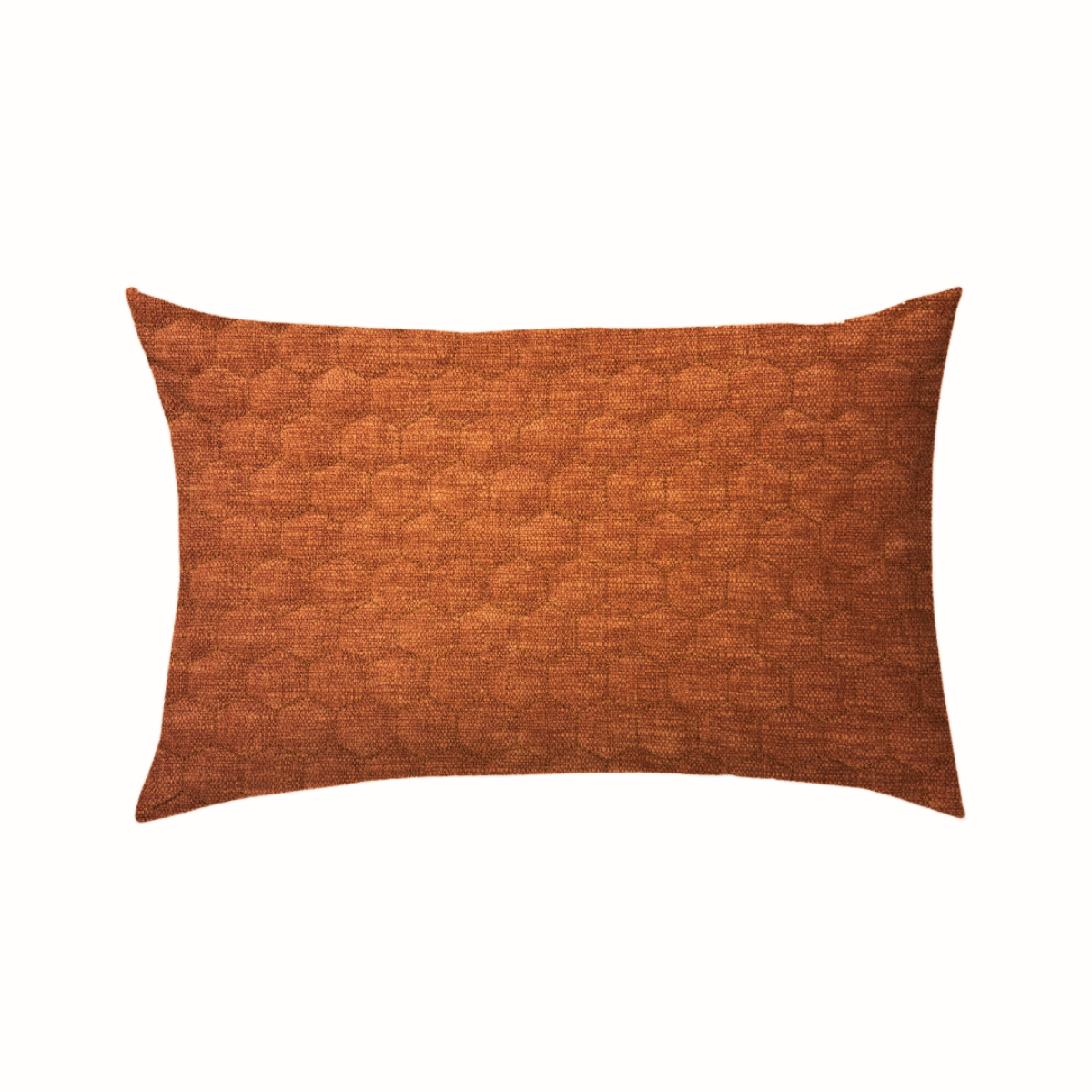 14x24 Orange Honeycomb Pattern