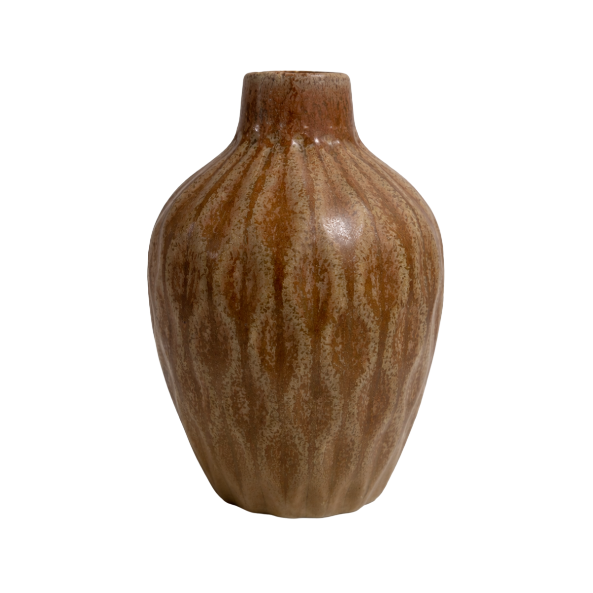Brown Glazed Ceramic Vase
