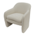 Beige Texture Modern Accent Chair