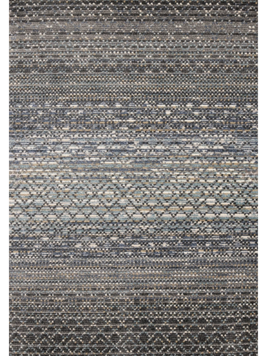 Calabar Blue Grey White Diamond Print