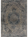 Vintage Rug w/ Black and Taupe Pattern