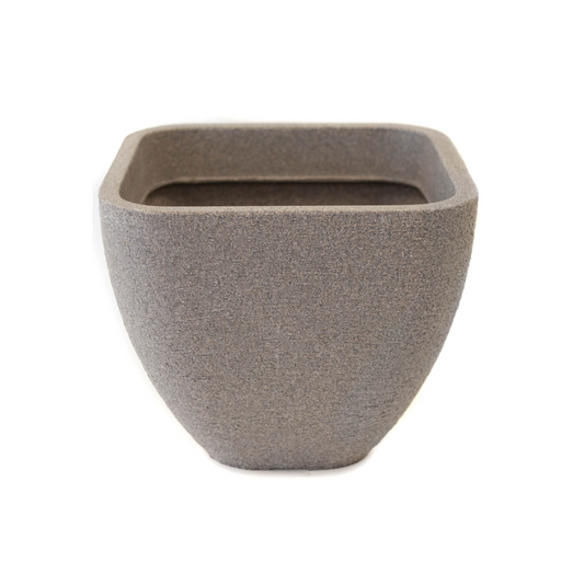 Large Square Grey Pot