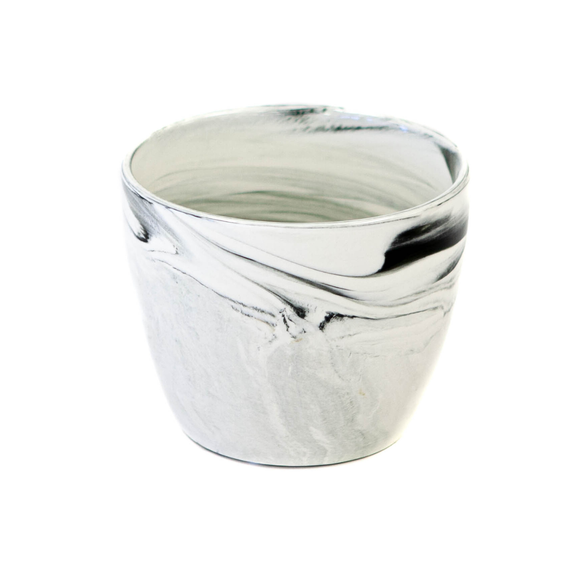 White & Black Marble Effect