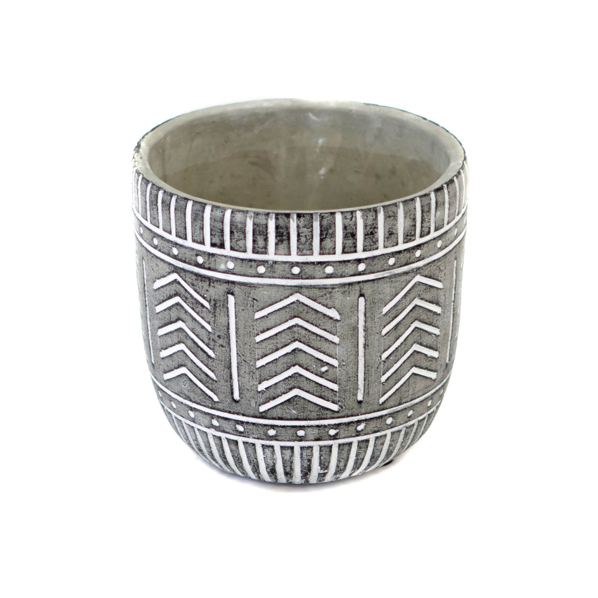 Stone Black Wash With White Pattern