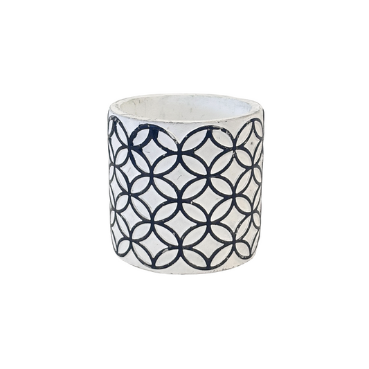 Mini Legs Navy Black & White with Diamond Pattern