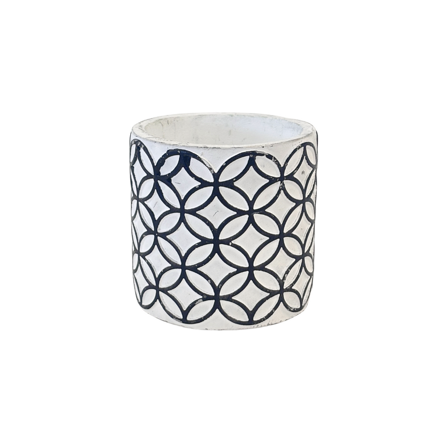 Mini Legs Navy Black & White with Diamond Pattern
