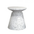 Terrazzo White Concrete Mineral Side Table