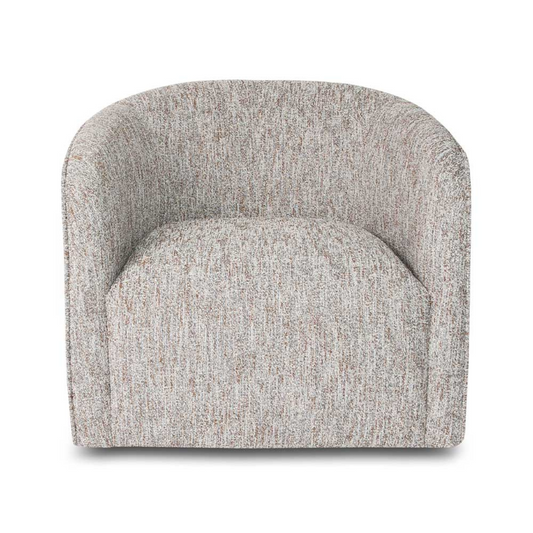 Swivel Woven Greige Evita Accent Chair