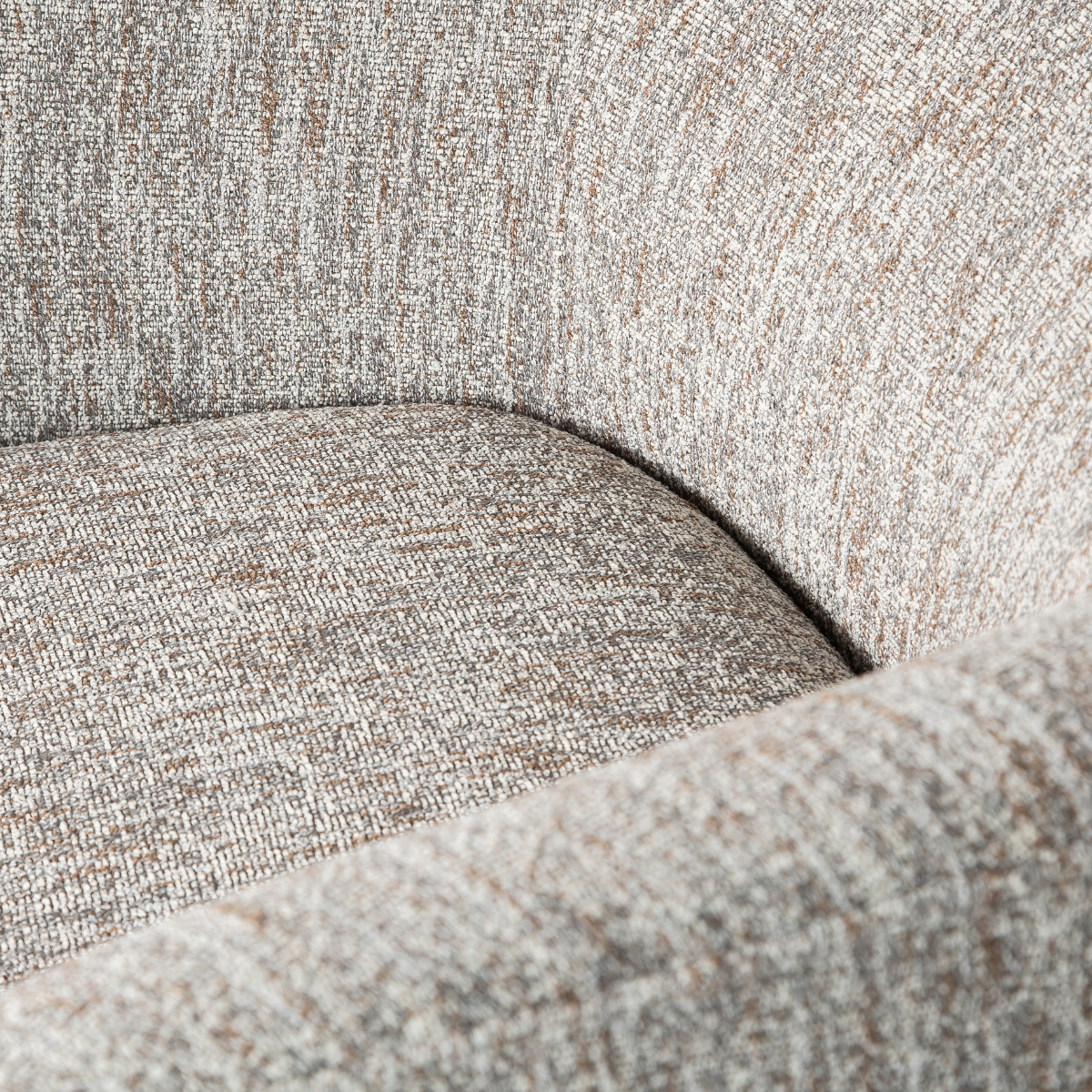 Swivel Woven Greige Evita Accent Chair