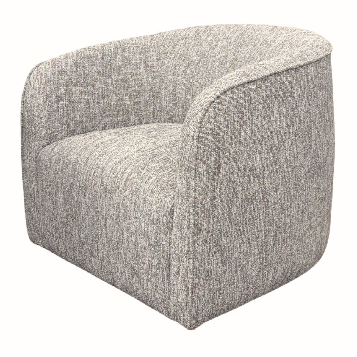 Swivel Woven Greige Evita Accent Chair