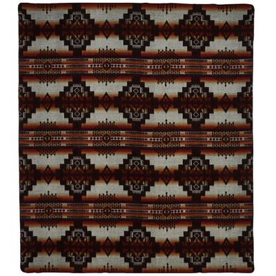 Reversible Queen Andes Campfire Ash Black & Orange Throw
