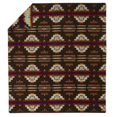 Reversible Queen Andes Campfire Ash Black & Orange Throw