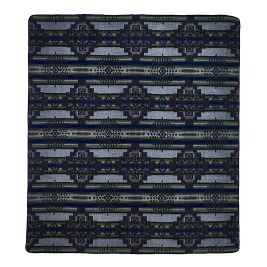 Queen Andes Storm Ash Black & Green Throw
