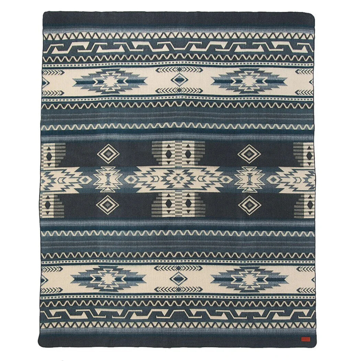 Reversible Queen Antisana Sky Blue & Cream Throw