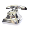 Chrome Rotary Decorative Phone