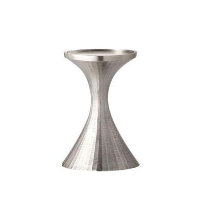 Small Pewter Hourglass Candle Holder