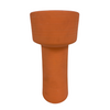 Bright Orange Tall Matte Vase