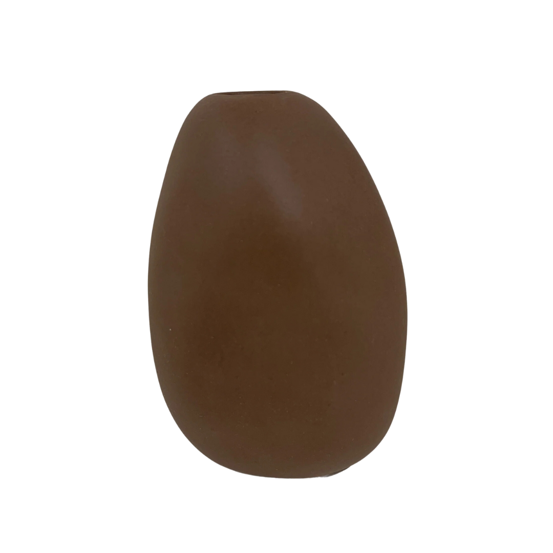 Matte Dark Brown Vase