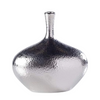 Large Shiny Matte Silver Vase