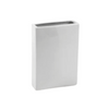 Small Rectangular Matte White Vase