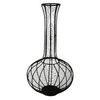 Large Black Wire Vase