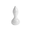 Small White Lustre Ceramic Pinched Vase