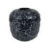 Black Vase with White Speckles