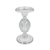 Glass Bulb Candle Holder with Flat Top and Bottom