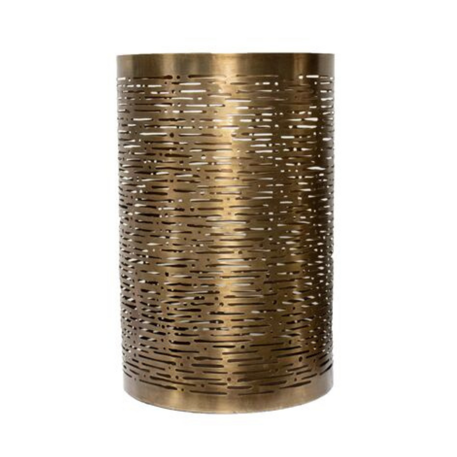 Large Metal Cutout Haro Lantern Antique Brass