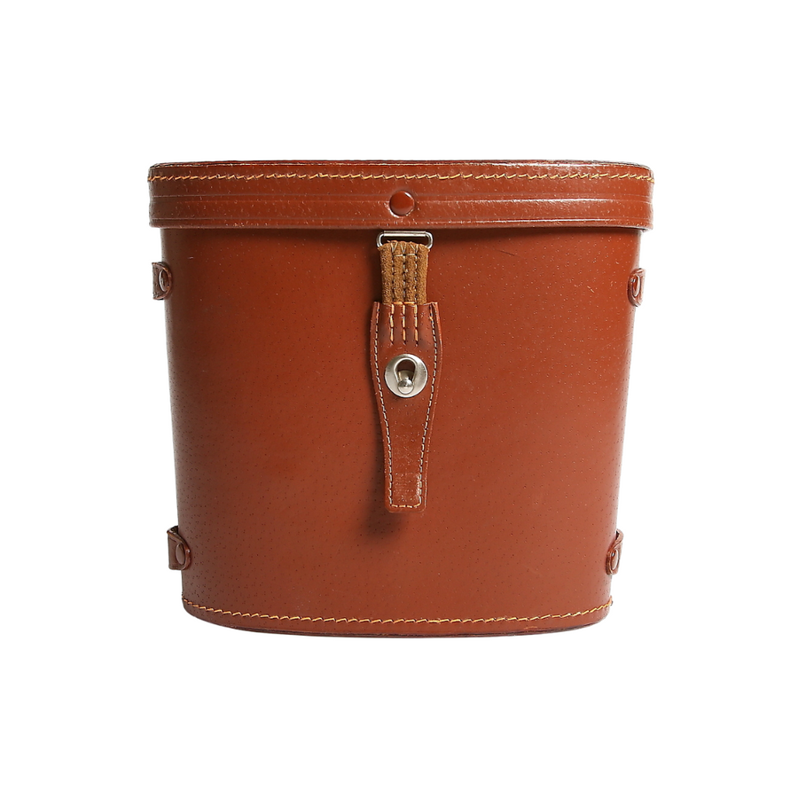 Binoculars Brown Leather Vintage Case