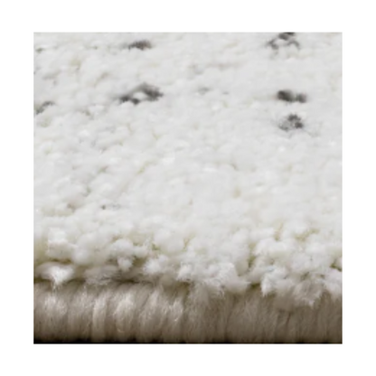 White Woven Yarn Texture Rug