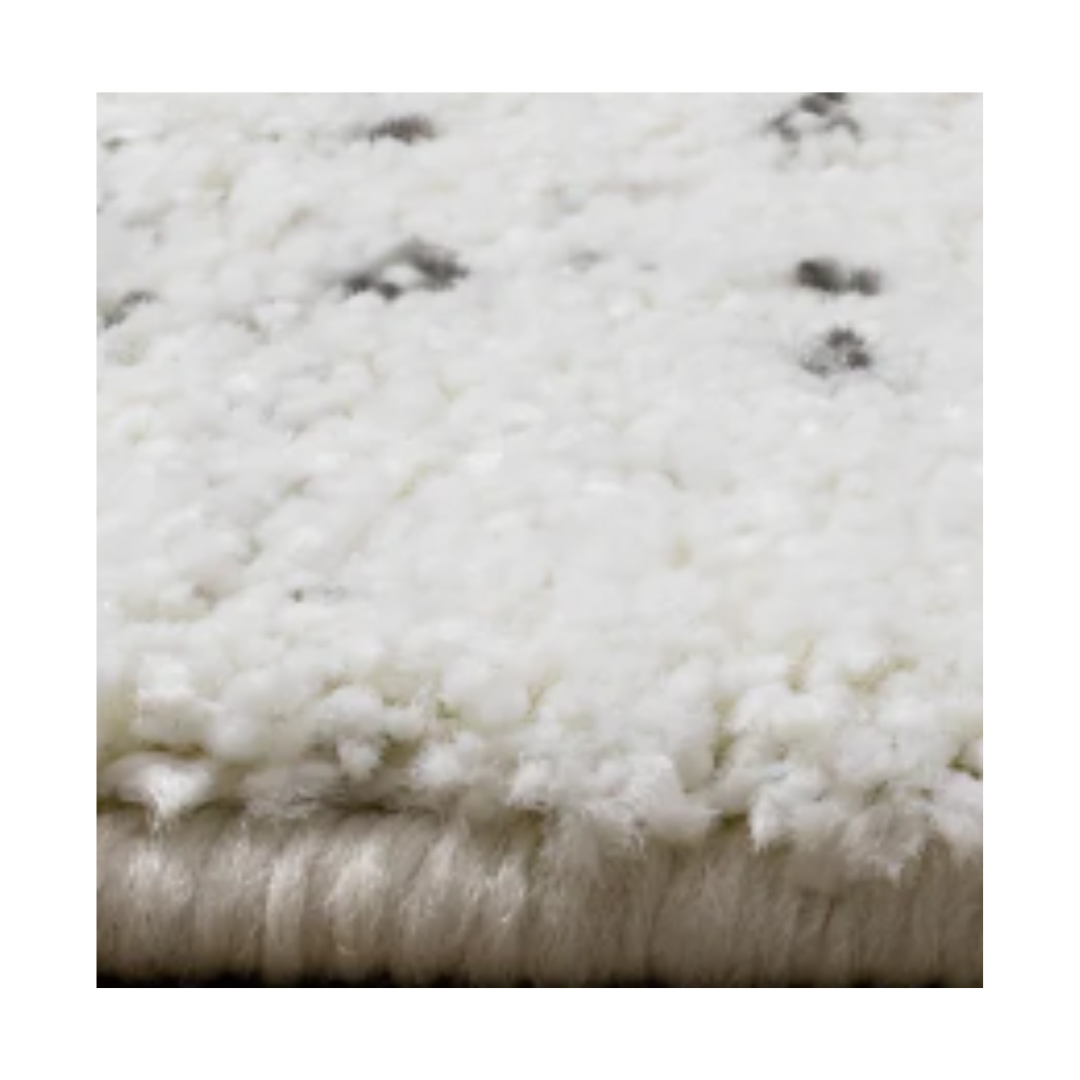 White Woven Yarn Texture Rug