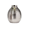 Silver Striped Vase