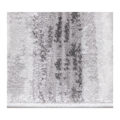 Grey & White Diamond Stripe Rug
