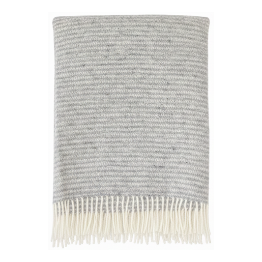 Ralph Light Grey Stripes With Fringe