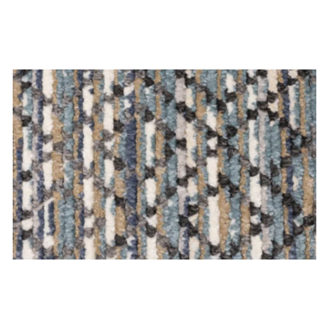 Rug with Blue & White Diamond Print