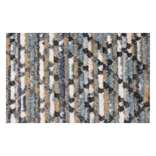 Rug with Blue & White Diamond Print