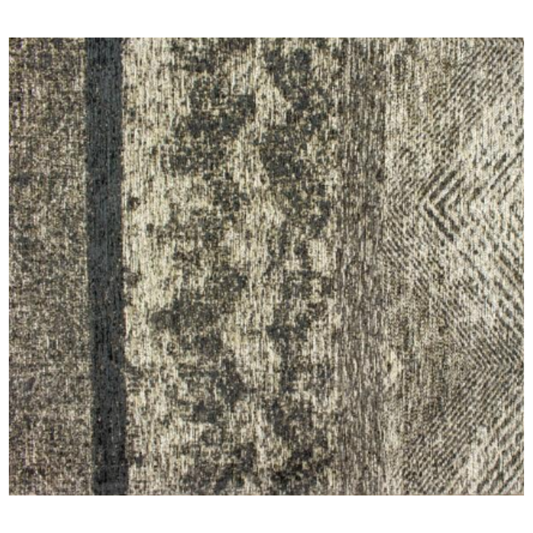 Orienta Grey & Blue Zig Zag Rug